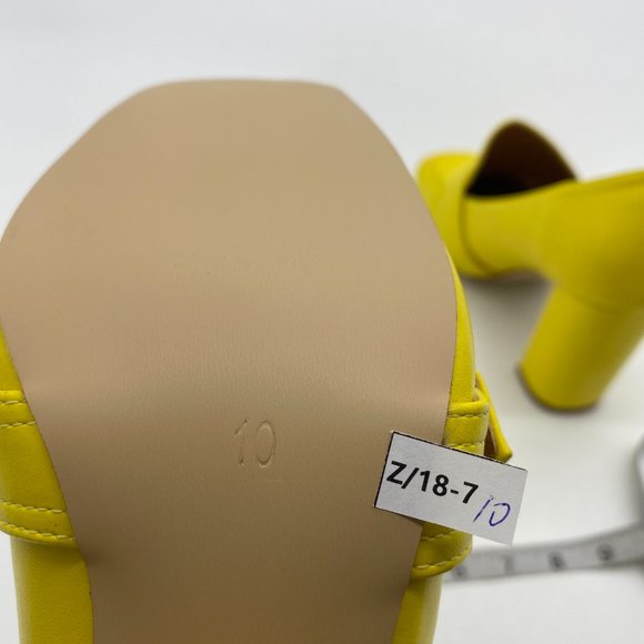 YDNChunky High Heel Square Toe Loafer Shoes Pumps with Buckle Shoes - Picture 9 of 9